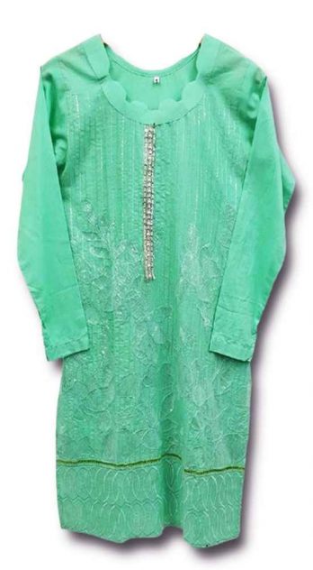 Creations Embroidered Cotton 1 Piece kurti Design B-349