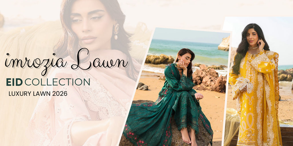 Imrozia Luxury Lawn Collection & Eid Collection: Pakistani Designer Dresses Loved in the UK