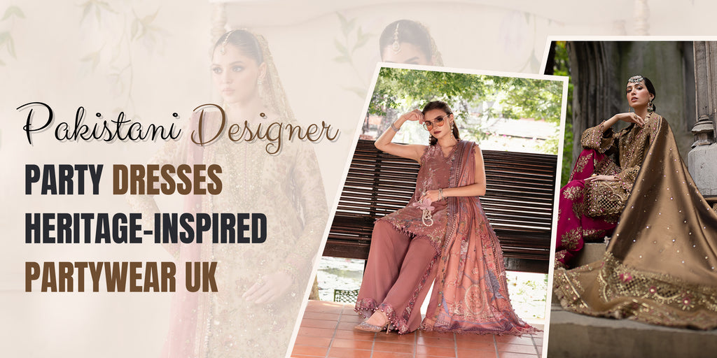 Modern Pakistani Designer Party Dresses Inspired by Heritage