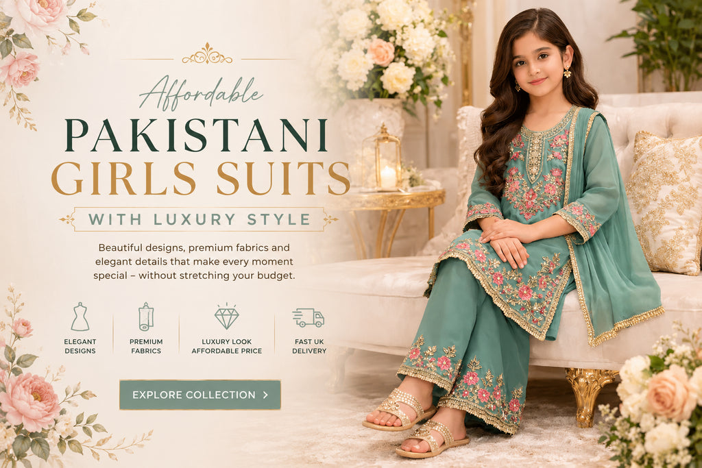 Affordable Pakistani Girls Suits with Luxury Style
