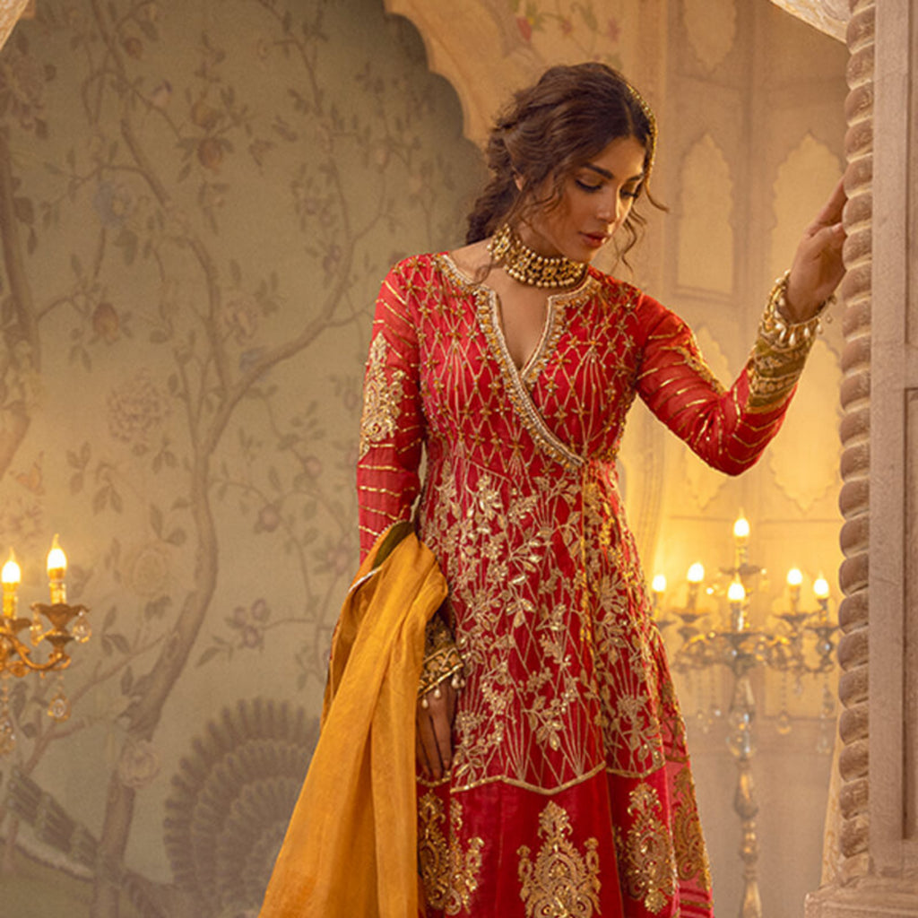 Embrace Graceful Beauty with Magnolia Pakistani Designer Dress - Shireen –  Shireen Lakdawala