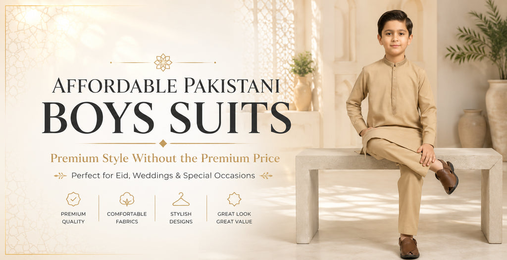 Affordable Pakistani Boys Suits with Premium Style