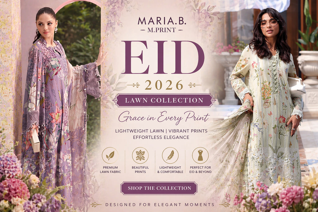 Maria B M.Print Eid 2026 Collection (Lawn): Fresh, Elegant Styles for the Festive Season