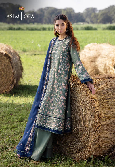 Asim Jofa Embroidered Lawn Suit AJELL-14