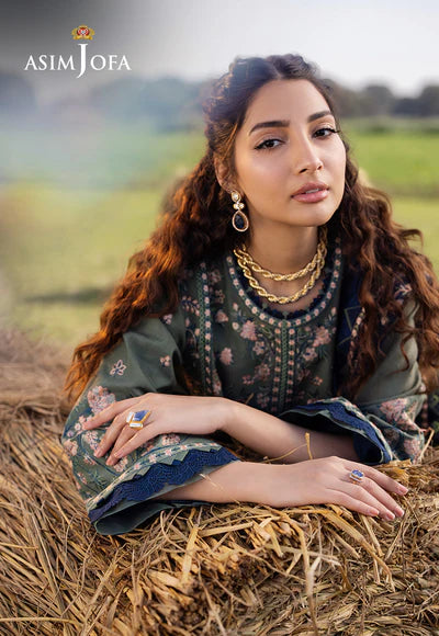 Asim Jofa Embroidered Lawn Suit AJELL-14