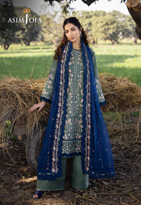 Asim Jofa Embroidered Lawn Suit AJELL-14