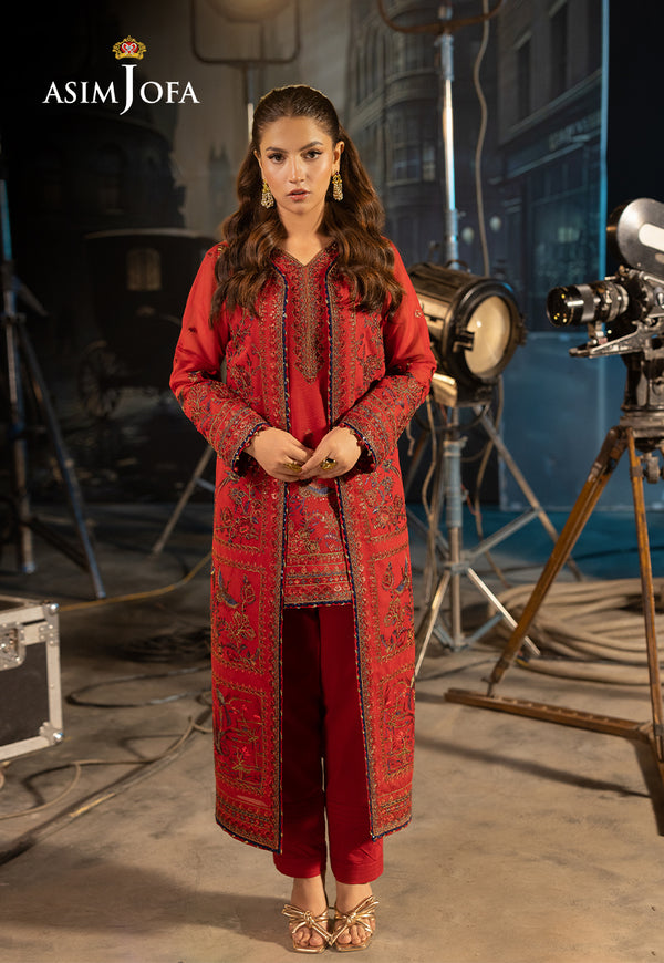 Asim Jofa Embroidered Cotton 2 Piece Suit AJLFF-12