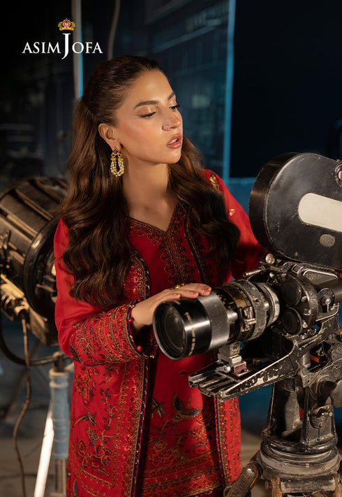 Asim Jofa Embroidered Cotton 2 Piece Suit AJLFF-12