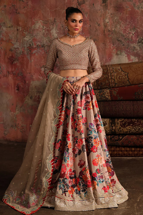 Charizma Embroidered Raw Silk 3PC Suit CMA-5-06