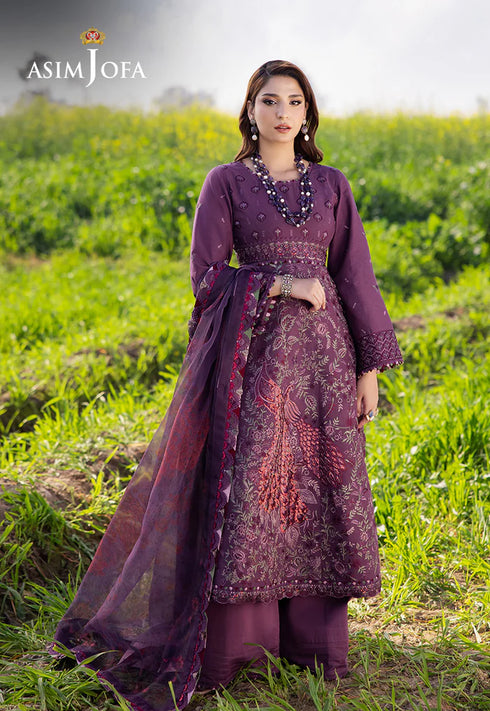 Asim Jofa Embroidered Lawn Suit AJELL-18