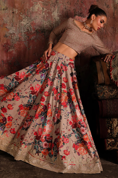 Charizma Embroidered Raw Silk 3PC Suit CMA-5-06