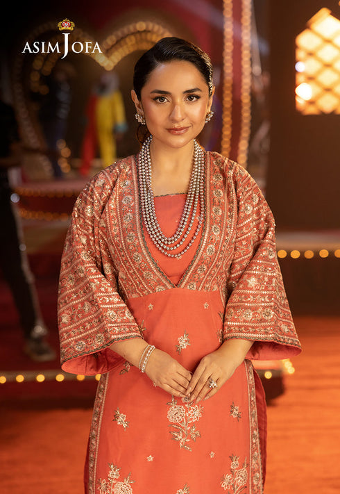 Asim Jofa Embroidered Chiffon 2 Piece Suit AJLFF-14