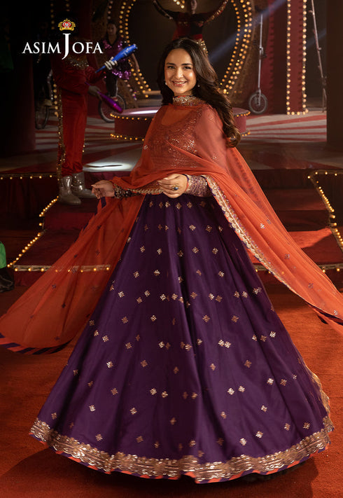 Asim Jofa Embroidered Net 3 Piece Suit AJLFF-01