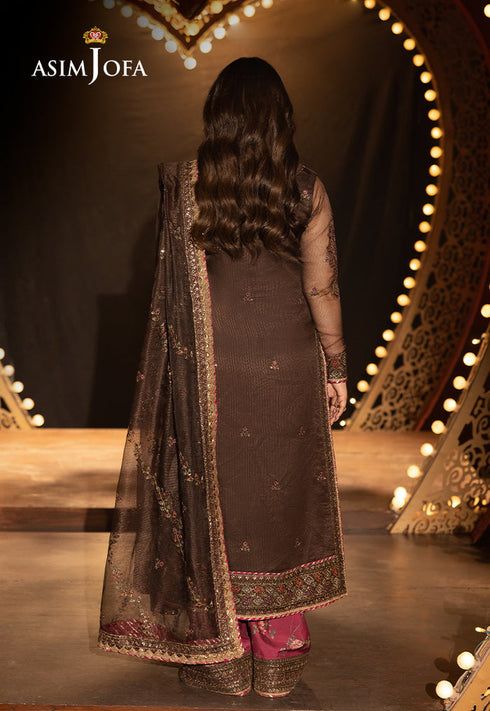 Asim Jofa Embroidered Net 3 Piece Suit AJLFF-11