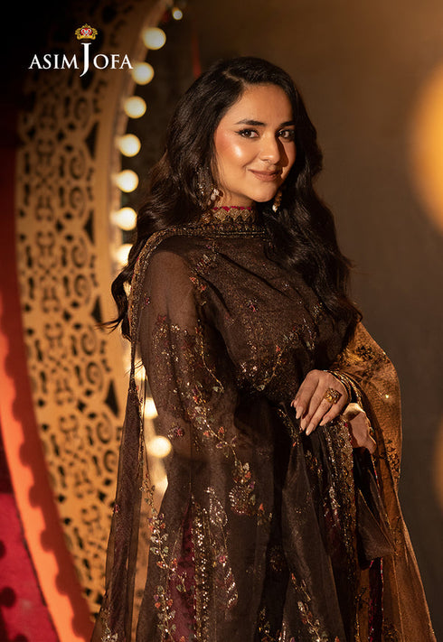 Asim Jofa Embroidered Net 3 Piece Suit AJLFF-11