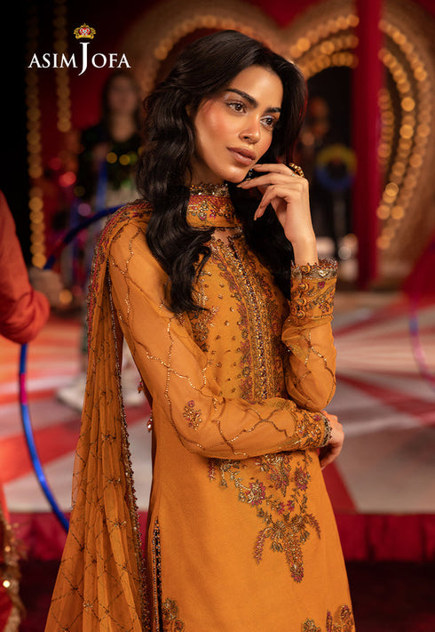 Asim Jofa Embroidered Net 3 Piece Suit AJLFF-05