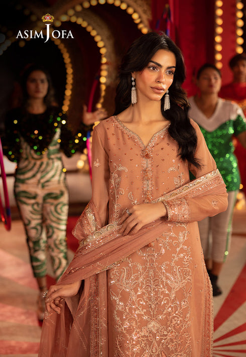 Asim Jofa Embroidered Chiffon 3 Piece Suit AJLFF-16