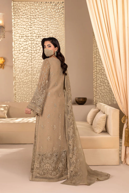 Flossie Embroidered Chiffon Suit DA-03