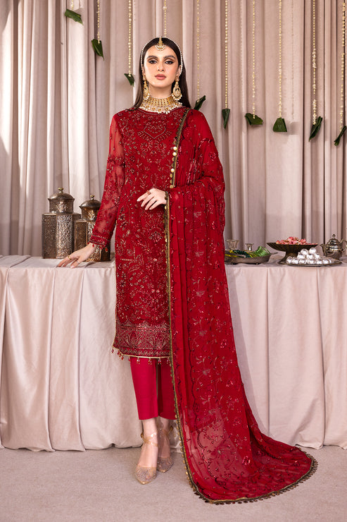 Emaan Adeel Embroidered Chiffon 3 Piece suit RM-08