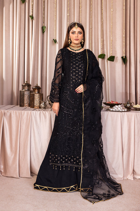 Emaan Adeel Embroidered Chiffon 3 Piece suit RM-07