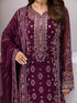 Gulaal Embroidered Chiffon Suit Etincelle