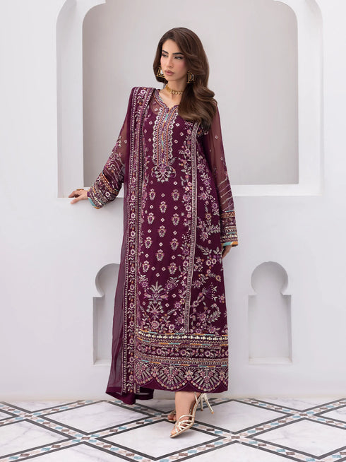 Gulaal Embroidered Chiffon Suit Etincelle