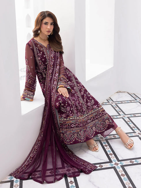 Gulaal Embroidered Chiffon Suit Etincelle
