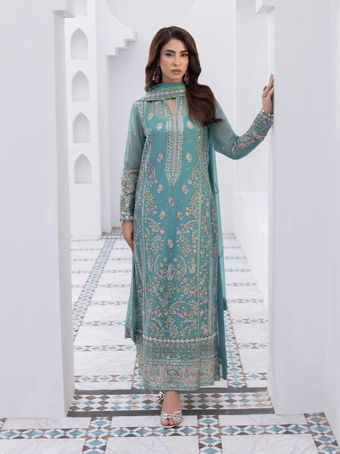 Gulaal Embroidered Chiffon Suit Desir