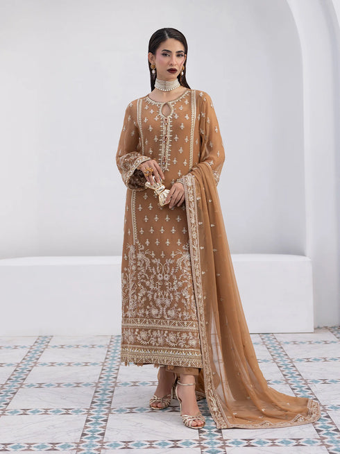 Gulaal Embroidered Chiffon Suit Mirage