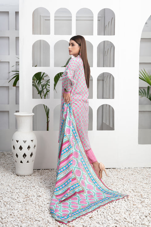 Tawakkal  Embroidered Lawn 3 Piece Suit D-90229