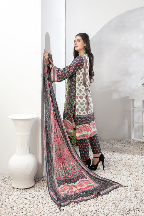Tawakkal  Embroidered Lawn 3 Piece Suit D-9031
