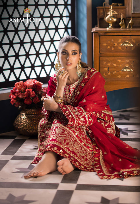 Asim Jofa Embroidered Lawn 3 Piece suit AJFI-10