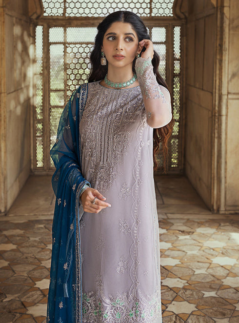 Zainab Chottani Embroidered Net 3 Piece suit NIGAR