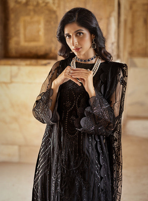 Zainab Chottani Embroidered Net 3 Piece suit MARJAN