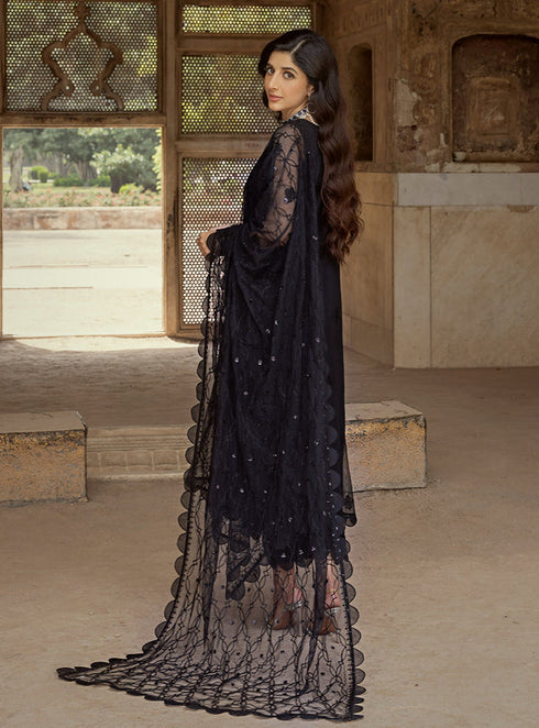Zainab Chottani Embroidered Net 3 Piece suit MARJAN