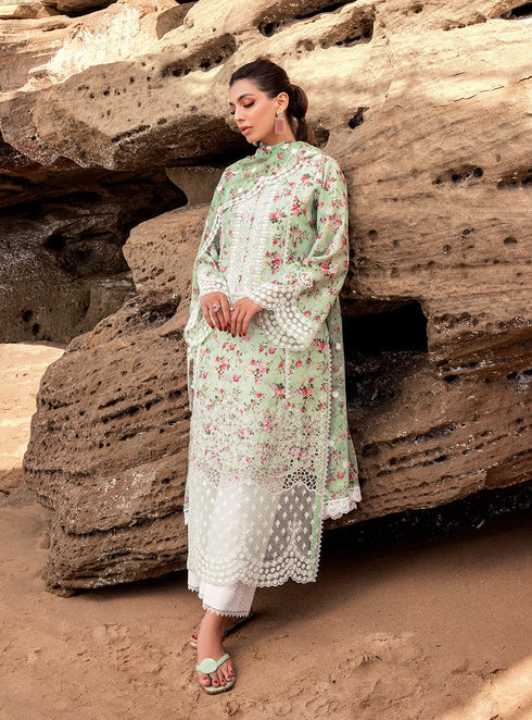Zainab Chotani Embroidered Chikankari Lawn 3 Piece Suit ESME