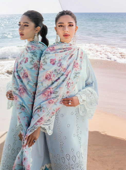 Zainab Chotani Embroidered Chikankari Lawn 3 Piece Suit NORA
