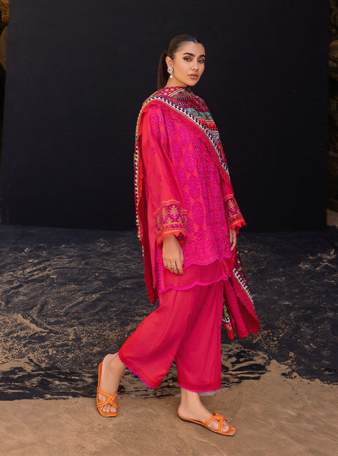 Zainab Chotani Embroidered Chikankari Lawn 3 Piece Suit LAALI