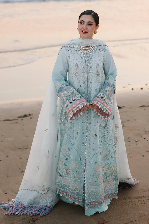 Qalamkar Digital Printed Chikankari Embroidered Suit SA-05 AYRA