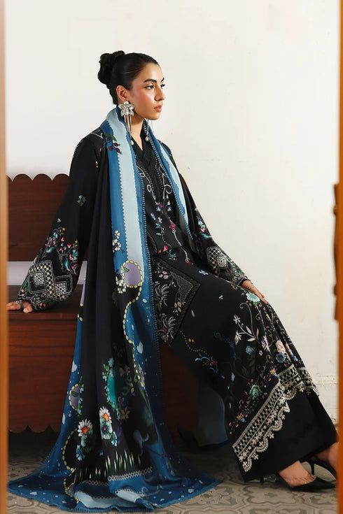 Qalmkar Jacquard Digital Printed Suit QW-06 (B) SKYE