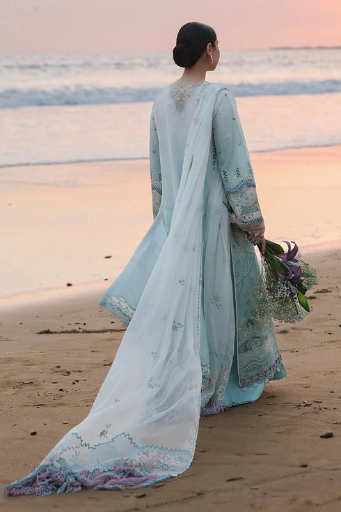 Qalamkar Digital Printed Chikankari Embroidered Suit SA-05 AYRA