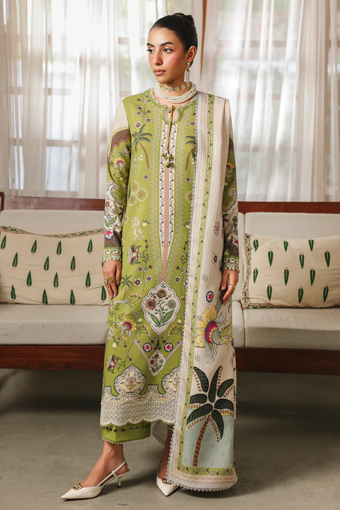 Qalmkar Jacquard Digital Printed Suit QW-07 (B) TAHLIA
