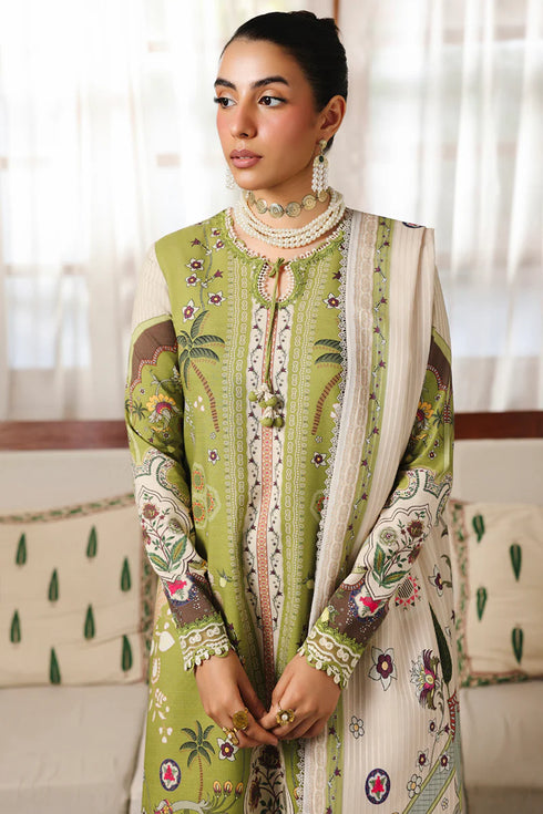Qalmkar Jacquard Digital Printed Suit QW-07 (B) TAHLIA