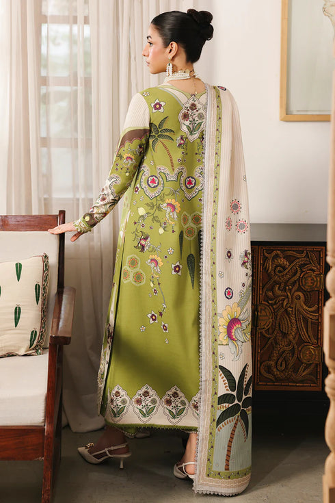 Qalmkar Jacquard Digital Printed Suit QW-07 (B) TAHLIA