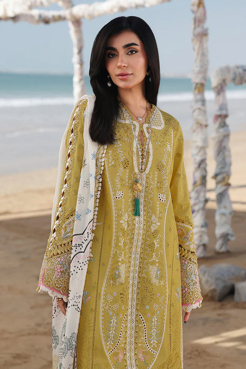 Qalamkar Chikankari Embroidered Suit SA-07 HIRA