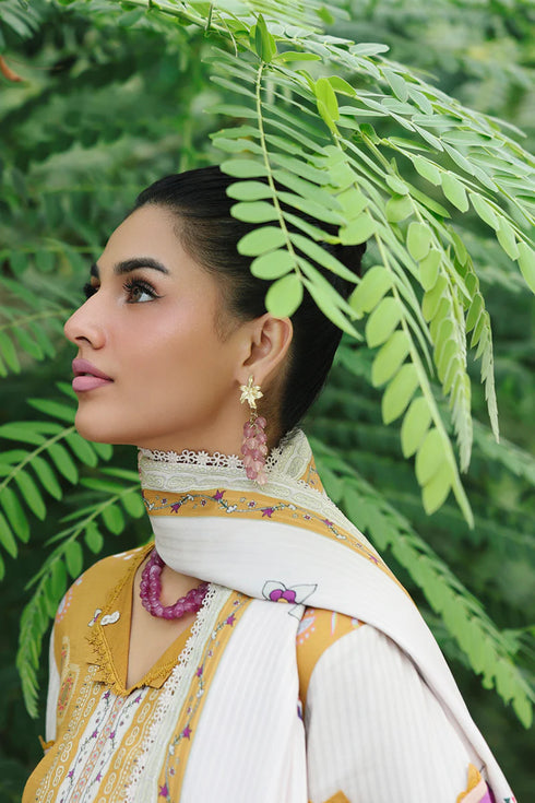 Qalmkar Jacquard Digital Printed Suit QW-07 (A) CELINA