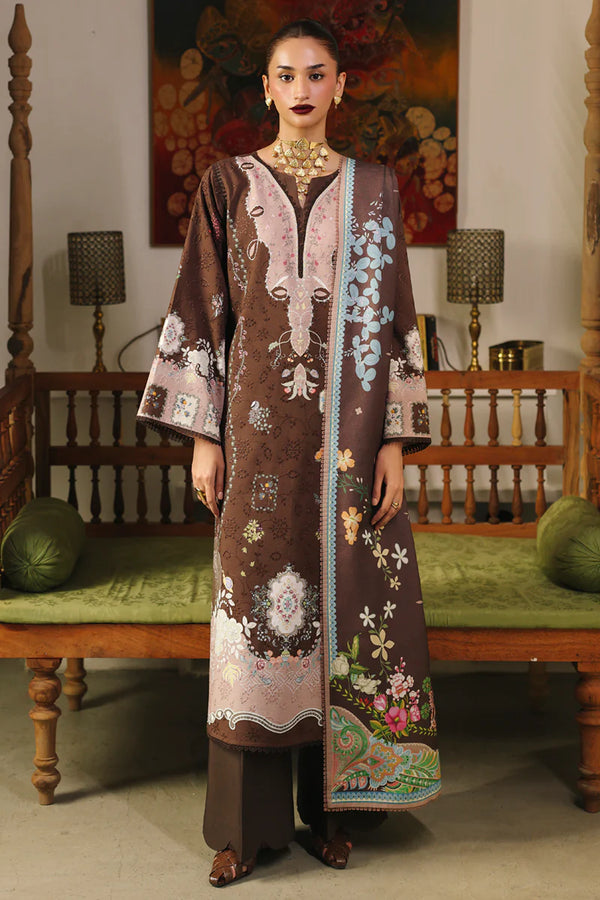 Qalmkar Jacquard Digital Printed Suit QW-09 (B) RABELLA