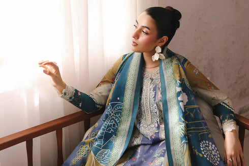 Qalmkar Jacquard Digital Printed Suit QW-10 (A) ALINA