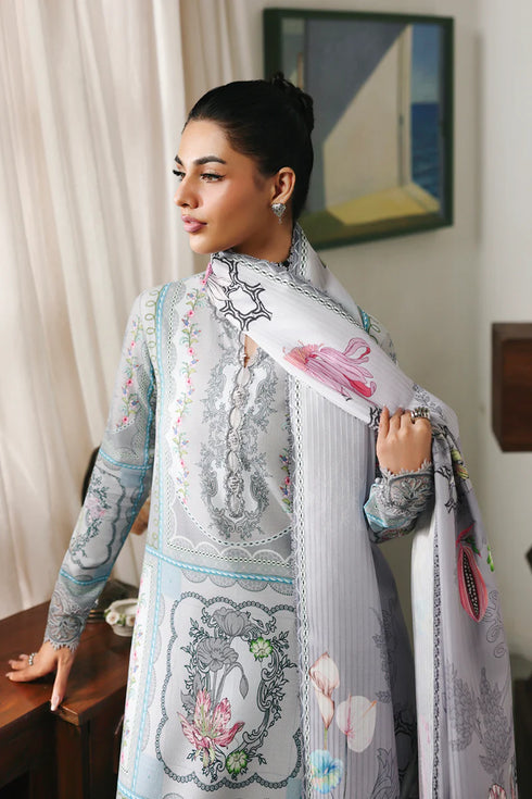 Qalmkar Jacquard Digital Printed Suit QW-08 (A) MARLA