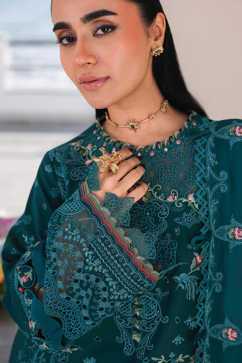 Qalamkar Chikankari Embroidered Suit SA-04 ELIF